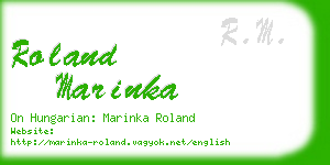 roland marinka business card